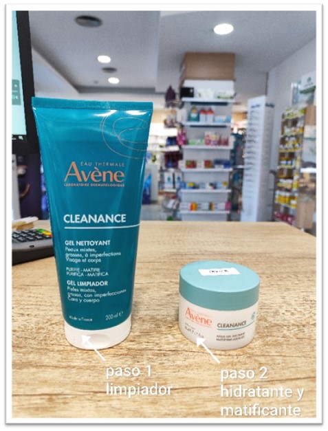 Rutina Avène para acné leve o moderado